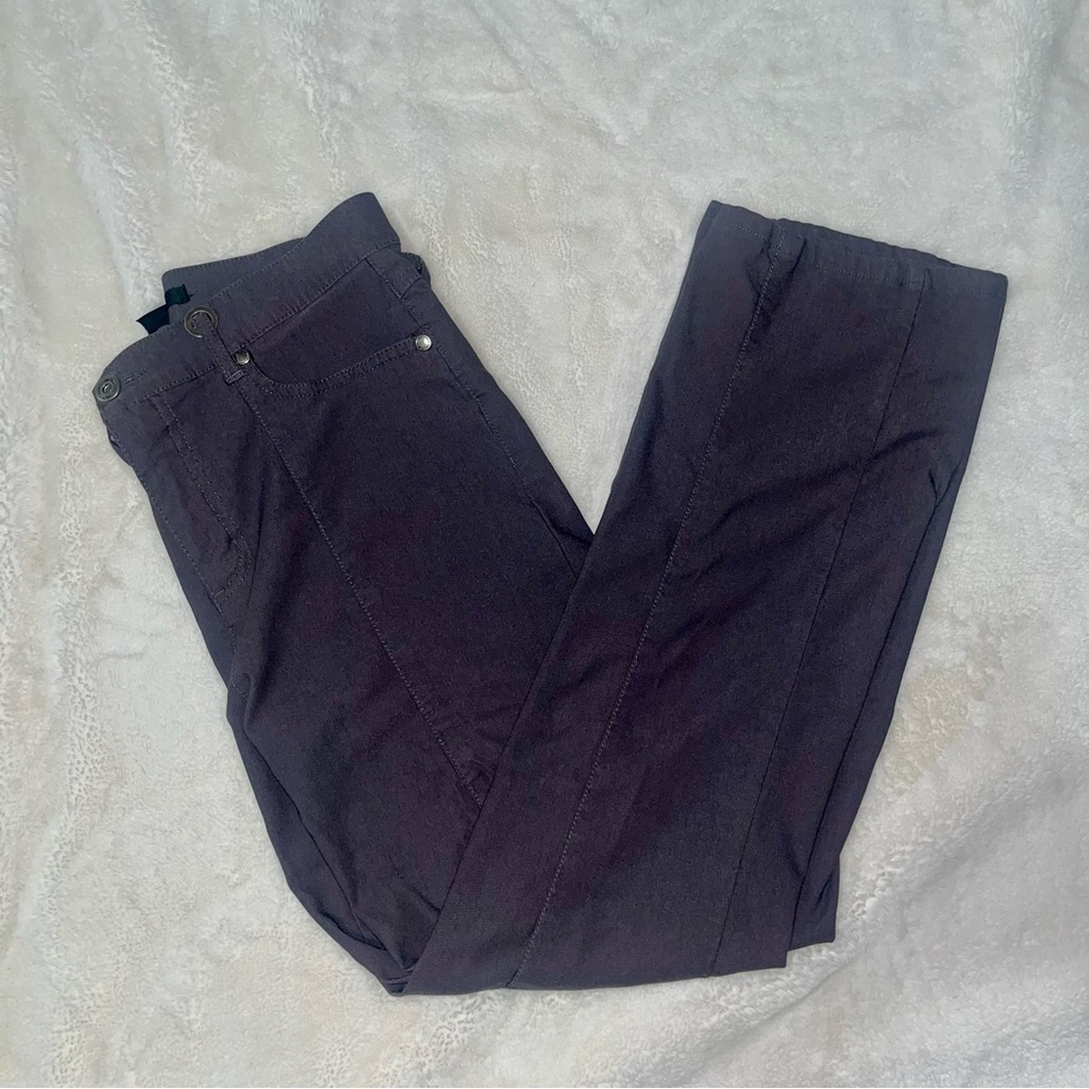 Simon Chang 5-Pocket Straight Leg Microtwill Pant - Gray - Size 6